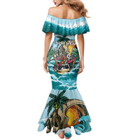 Personalized Aloha Hawaii Skeleton Mermaid Dress Tropical Summer Vibe - Wonder Print Shop