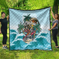 Aloha Hawaii Skeleton Quilt Tropical Summer Vibe - Wonder Print Shop