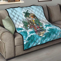 Aloha Hawaii Skeleton Quilt Tropical Summer Vibe - Wonder Print Shop