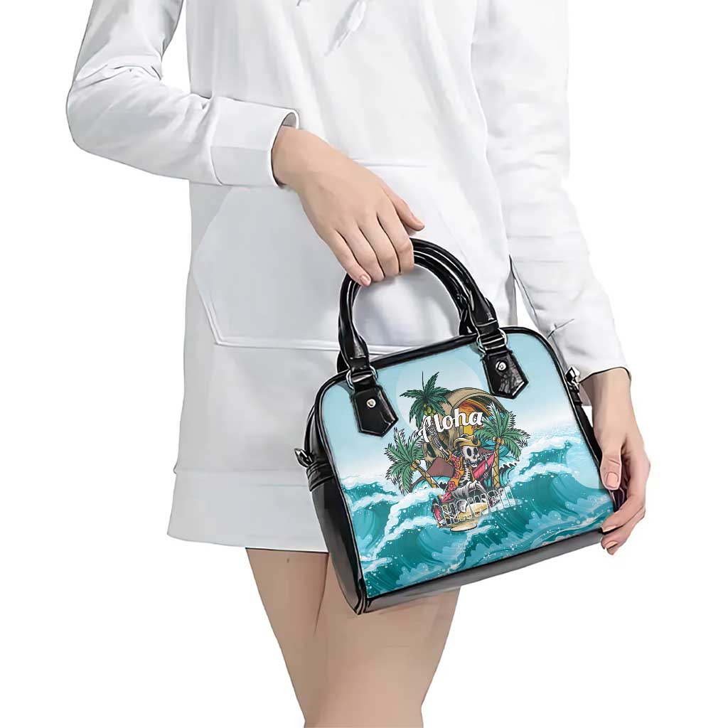 Aloha Hawaii Skeleton Shoulder Handbag Tropical Summer Vibe