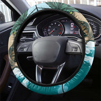 Aloha Hawaii Skeleton Steering Wheel Cover Tropical Summer Vibe - Wonder Print Shop