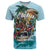 Personalized Aloha Hawaii Skeleton T Shirt Tropical Summer Vibe - Wonder Print Shop
