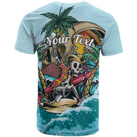 Personalized Aloha Hawaii Skeleton T Shirt Tropical Summer Vibe - Wonder Print Shop