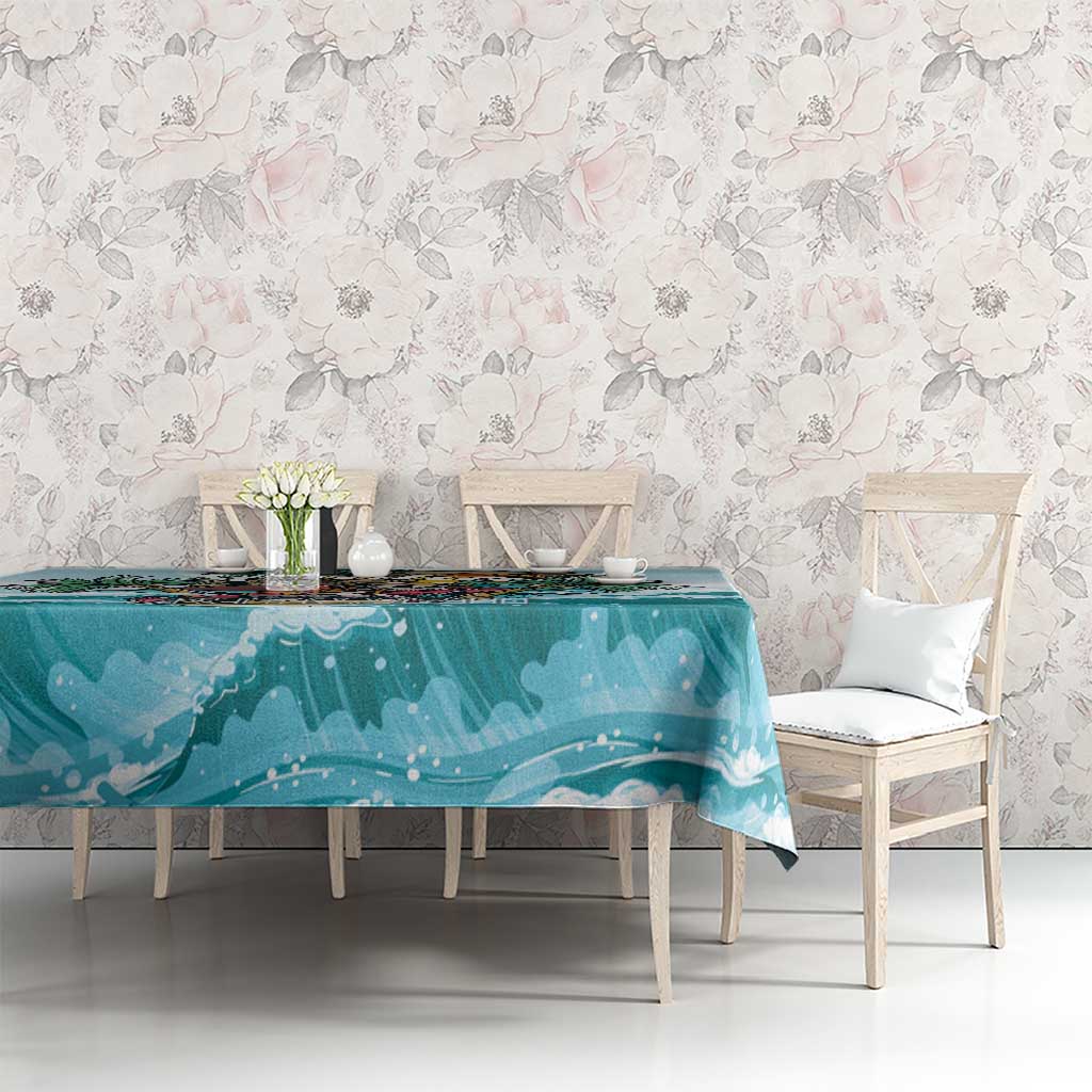 Aloha Hawaii Skeleton Tablecloth Tropical Summer Vibe - Wonder Print Shop