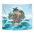 Aloha Hawaii Skeleton Tapestry Tropical Summer Vibe - Wonder Print Shop