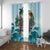 Aloha Hawaii Skeleton Window Curtain Tropical Summer Vibe - Wonder Print Shop