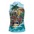 Personalized Aloha Hawaii Skeleton Women Sleeveless Polo Shirt Tropical Summer Vibe - Wonder Print Shop