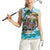 Personalized Aloha Hawaii Skeleton Women Sleeveless Polo Shirt Tropical Summer Vibe - Wonder Print Shop