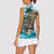 Personalized Aloha Hawaii Skeleton Women Sleeveless Polo Shirt Tropical Summer Vibe - Wonder Print Shop