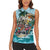 Personalized Aloha Hawaii Skeleton Women Sleeveless Polo Shirt Tropical Summer Vibe - Wonder Print Shop