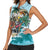 Personalized Aloha Hawaii Skeleton Women Sleeveless Polo Shirt Tropical Summer Vibe - Wonder Print Shop