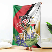 Palestine Blanket Mountain Gazelle With Faqqua Iris