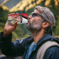 Personalized Palestine 4 in 1 Can Cooler Tumbler Mountain Gazelle With Faqqua Iris - Wonder Print Shop