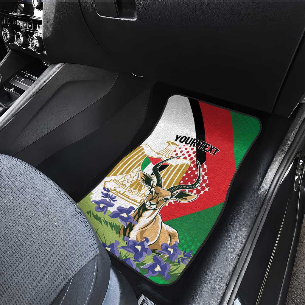 Palestine Car Mats Mountain Gazelle With Faqqua Iris - Wonder Print Shop