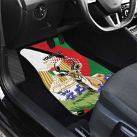 Palestine Car Mats Mountain Gazelle With Faqqua Iris - Wonder Print Shop