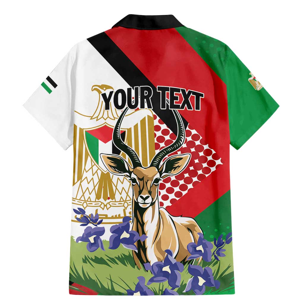 Personalized Palestine Family Matching Mermaid Dress and Hawaiian Shirt Mountain Gazelle With Faqqua Iris - Wonder Print Shop