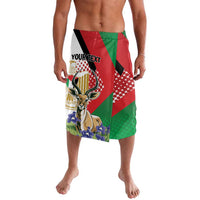 Personalized Palestine Lavalava Mountain Gazelle With Faqqua Iris - Wonder Print Shop