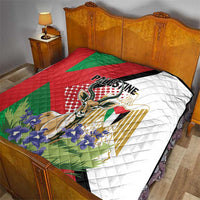 Palestine Quilt Mountain Gazelle With Faqqua Iris - Wonder Print Shop
