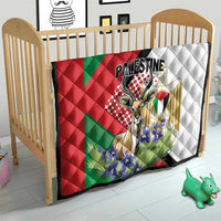 Palestine Quilt Mountain Gazelle With Faqqua Iris - Wonder Print Shop