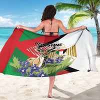 Palestine Sarong Mountain Gazelle With Faqqua Iris - Wonder Print Shop