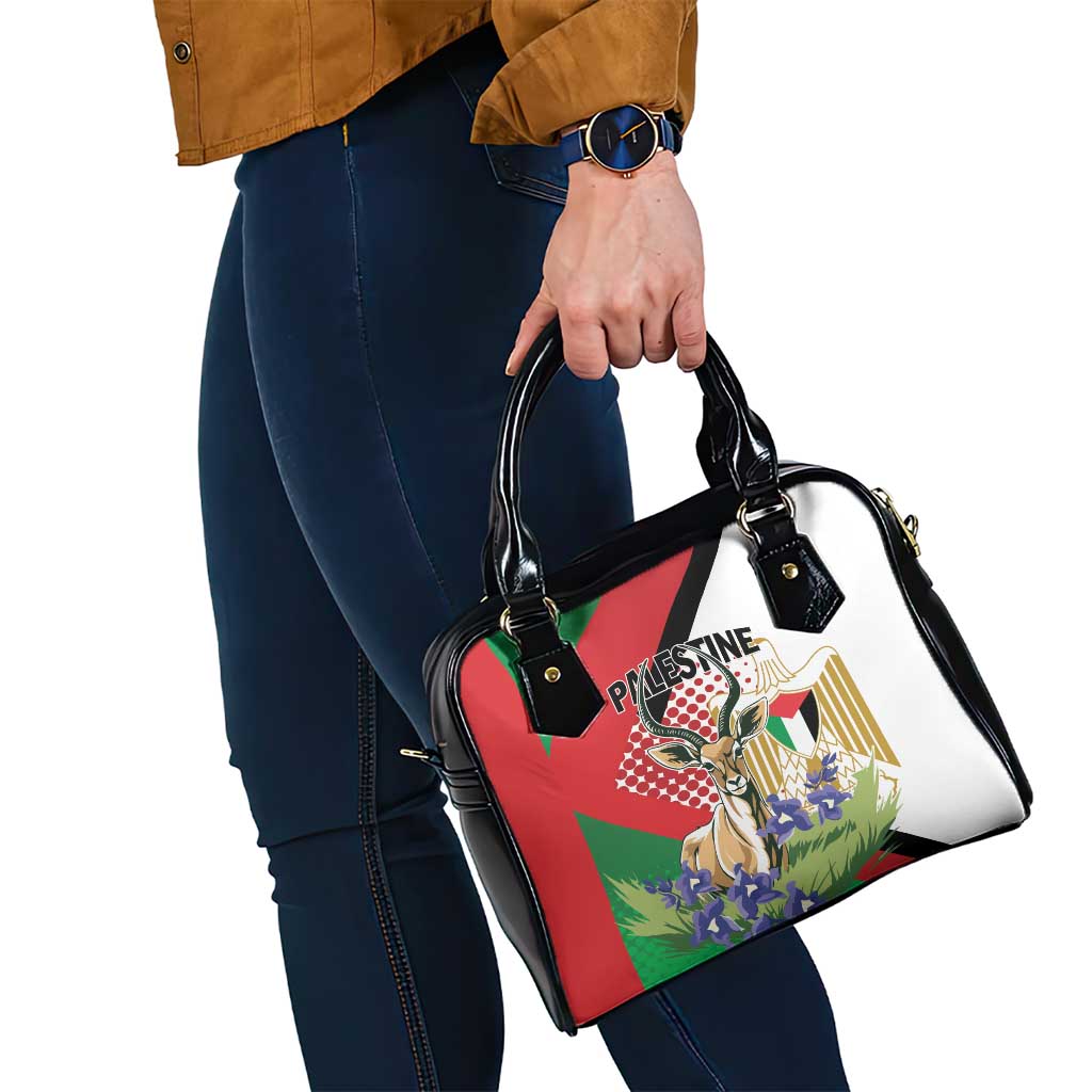 Palestine Shoulder Handbag Mountain Gazelle With Faqqua Iris