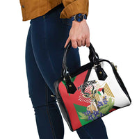 Palestine Shoulder Handbag Mountain Gazelle With Faqqua Iris