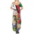 Personalized Palestine Summer Maxi Dress Mountain Gazelle With Faqqua Iris - Wonder Print Shop