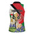 Personalized Palestine Women Sleeveless Polo Shirt Mountain Gazelle With Faqqua Iris - Wonder Print Shop