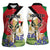Personalized Palestine Women Sleeveless Polo Shirt Mountain Gazelle With Faqqua Iris - Wonder Print Shop