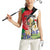 Personalized Palestine Women Sleeveless Polo Shirt Mountain Gazelle With Faqqua Iris - Wonder Print Shop