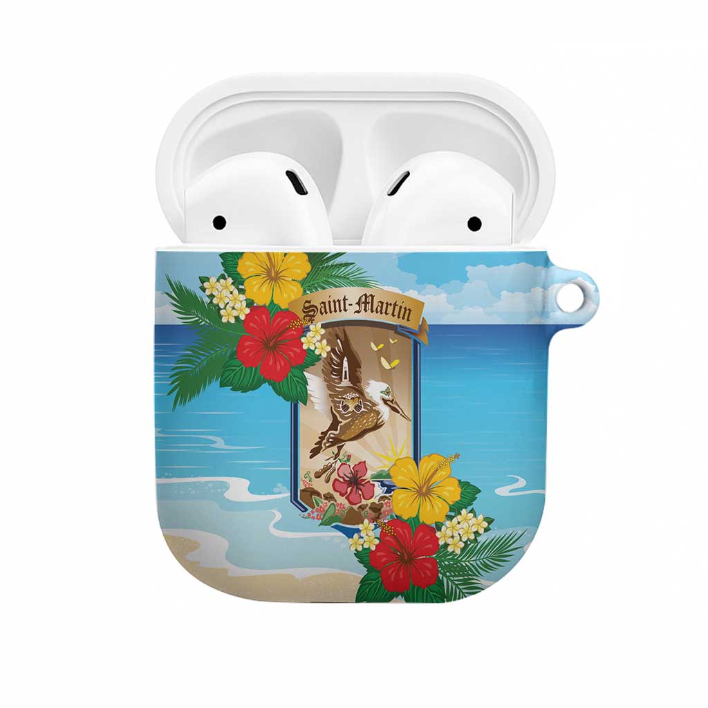 Collectivity of Saint Martin AirPods Case Hibiscus Flowers Tropical Beach - Wonder Print Shop
