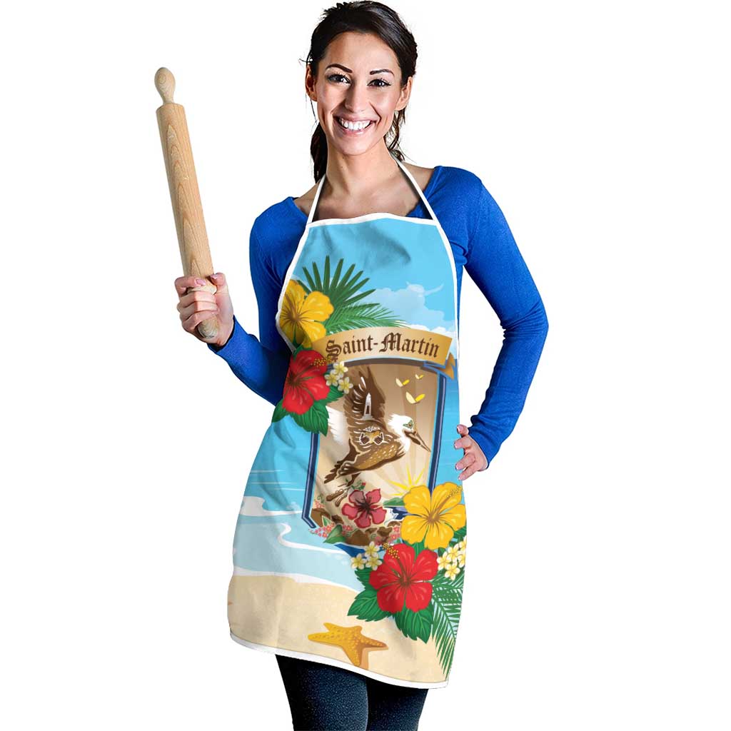 Collectivity of Saint Martin Apron Hibiscus Flowers Tropical Beach - Wonder Print Shop