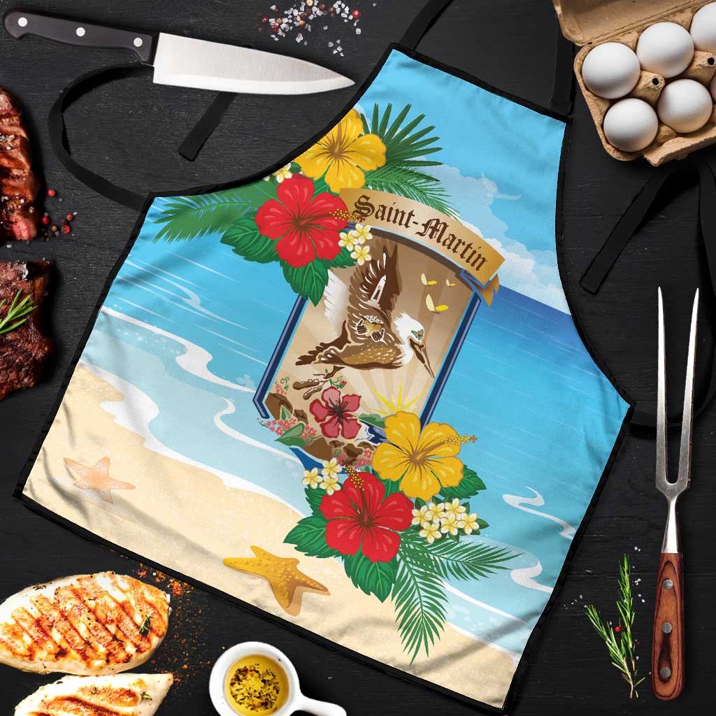 Collectivity of Saint Martin Apron Hibiscus Flowers Tropical Beach - Wonder Print Shop