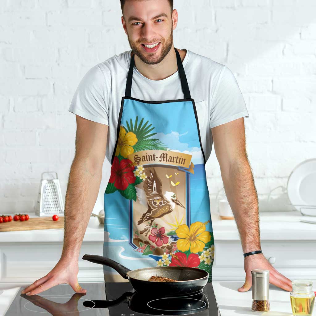 Collectivity of Saint Martin Apron Hibiscus Flowers Tropical Beach - Wonder Print Shop