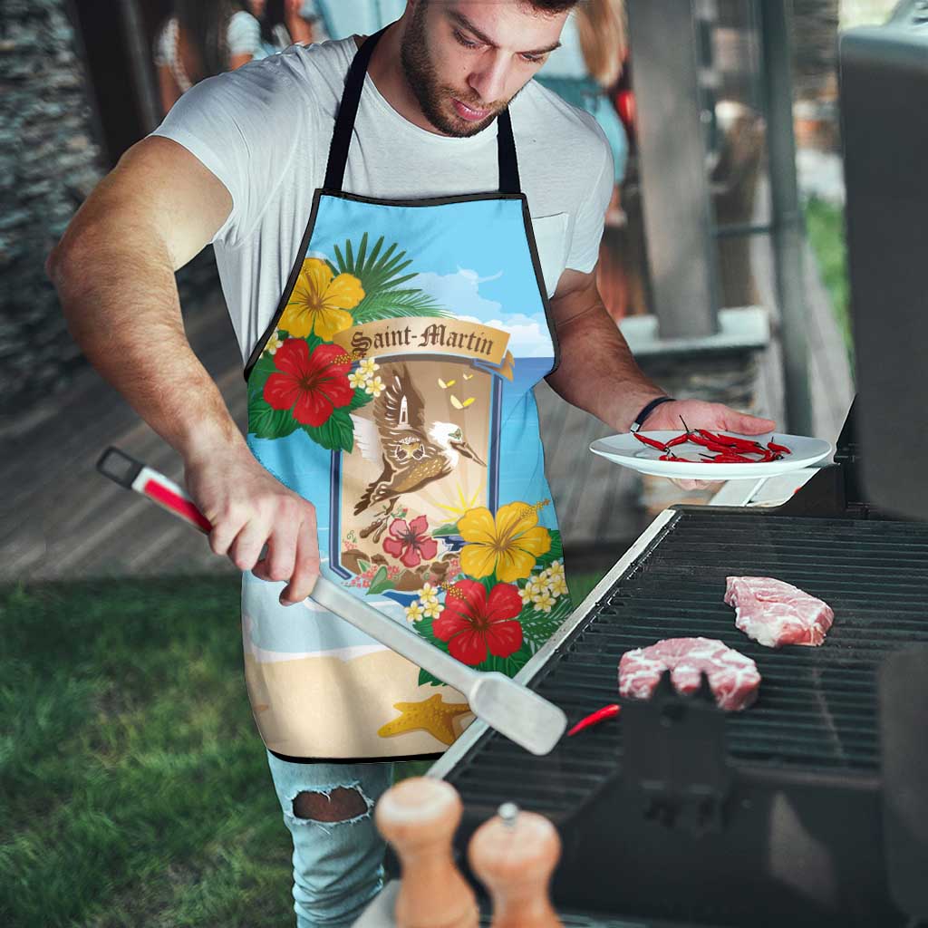 Collectivity of Saint Martin Apron Hibiscus Flowers Tropical Beach - Wonder Print Shop