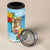 Personalized Collectivity of Saint Martin 4 in 1 Can Cooler Tumbler Hibiscus Flowers Tropical Beach - Wonder Print Shop