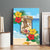 Collectivity of Saint Martin Canvas Wall Art Hibiscus Flowers Tropical Beach - Wonder Print Shop