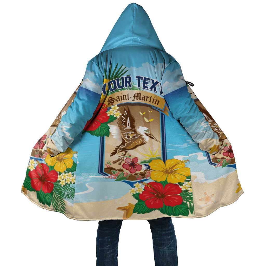 Personalized Collectivity of Saint Martin Cloak Hibiscus Flowers Tropical Beach - Wonder Print Shop