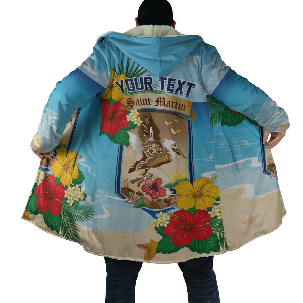 Personalized Collectivity of Saint Martin Cloak Hibiscus Flowers Tropical Beach - Wonder Print Shop