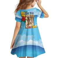 Personalized Collectivity of Saint Martin Family Matching Off Shoulder Short Dress and Hawaiian Shirt Hibiscus Flowers Tropical Beach - Wonder Print Shop