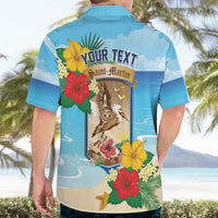 Personalized Collectivity of Saint Martin Hawaiian Shirt Hibiscus Flowers Tropical Beach - Wonder Print Shop