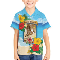 Personalized Collectivity of Saint Martin Hawaiian Shirt Hibiscus Flowers Tropical Beach - Wonder Print Shop