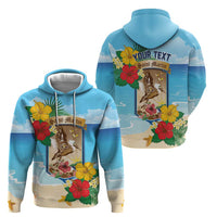 Personalized Collectivity of Saint Martin Hoodie Hibiscus Flowers Tropical Beach - Wonder Print Shop