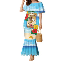 Personalized Collectivity of Saint Martin Mermaid Dress Hibiscus Flowers Tropical Beach - Wonder Print Shop