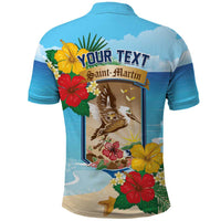 Personalized Collectivity of Saint Martin Polo Shirt Hibiscus Flowers Tropical Beach - Wonder Print Shop