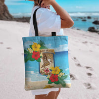 Collectivity of Saint Martin Tote Bag Hibiscus Flowers Tropical Beach - Wonder Print Shop