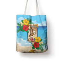 Collectivity of Saint Martin Tote Bag Hibiscus Flowers Tropical Beach - Wonder Print Shop
