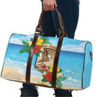 Collectivity of Saint Martin Travel Bag Hibiscus Flowers Tropical Beach - Wonder Print Shop