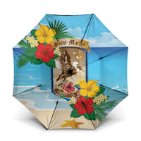 Collectivity of Saint Martin Umbrella Hibiscus Flowers Tropical Beach - Wonder Print Shop