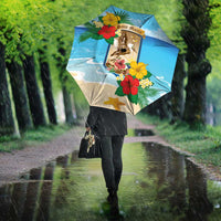 Collectivity of Saint Martin Umbrella Hibiscus Flowers Tropical Beach - Wonder Print Shop